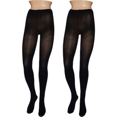 Legacy Graduated Compression Opaque Tights Set of Two Black/Espresso XL A269263